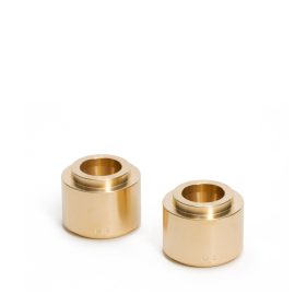 Maison Pechavy 1920 Large Brass Candle Holders - S/2