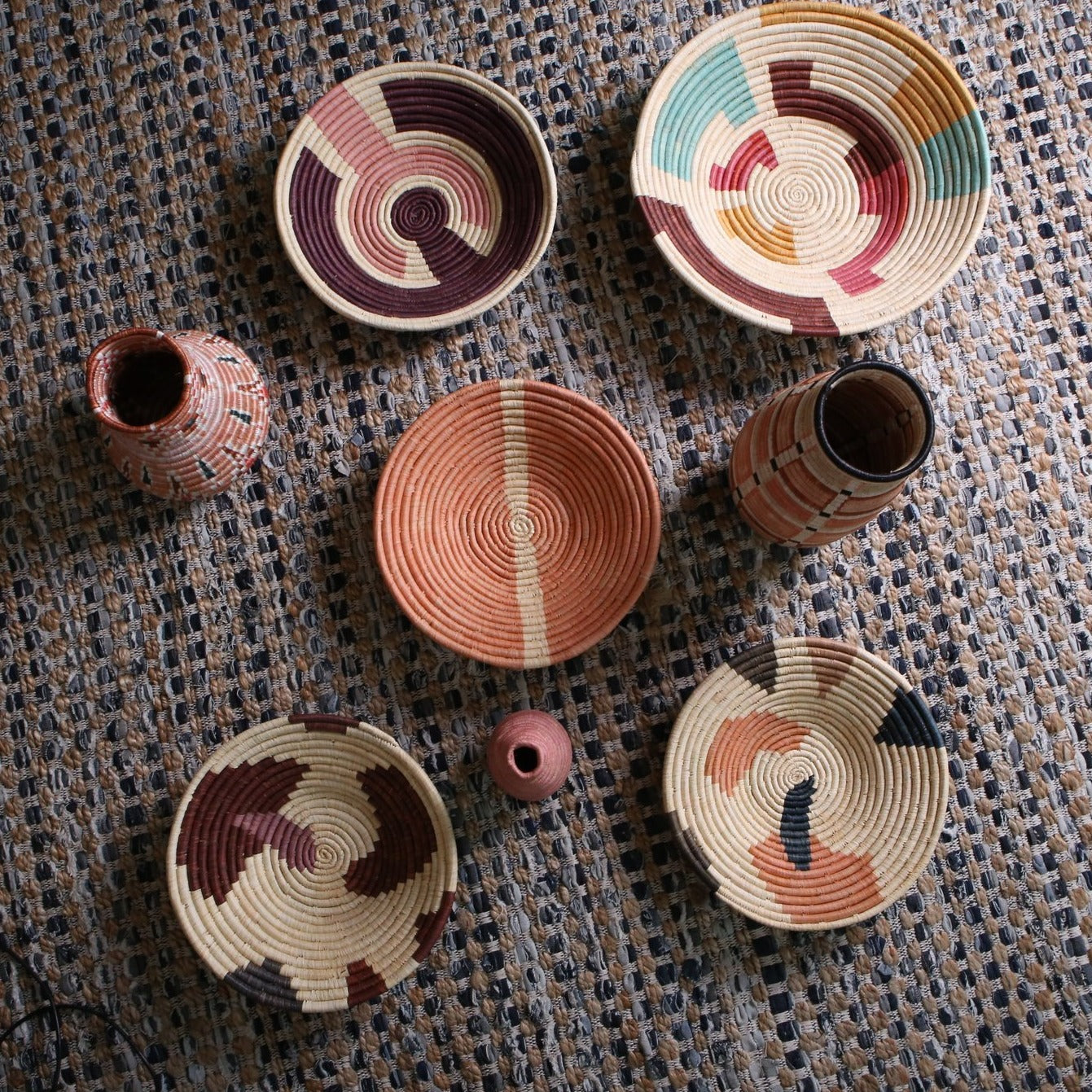 12" Large Peach Sukari Round Basket - Image 4