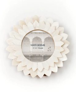 Amalesh Bloom Cream Picture Frame - Carved Bone