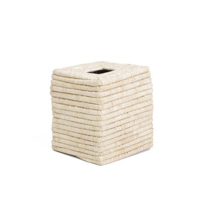 Square Raffia Tissue Box Cover