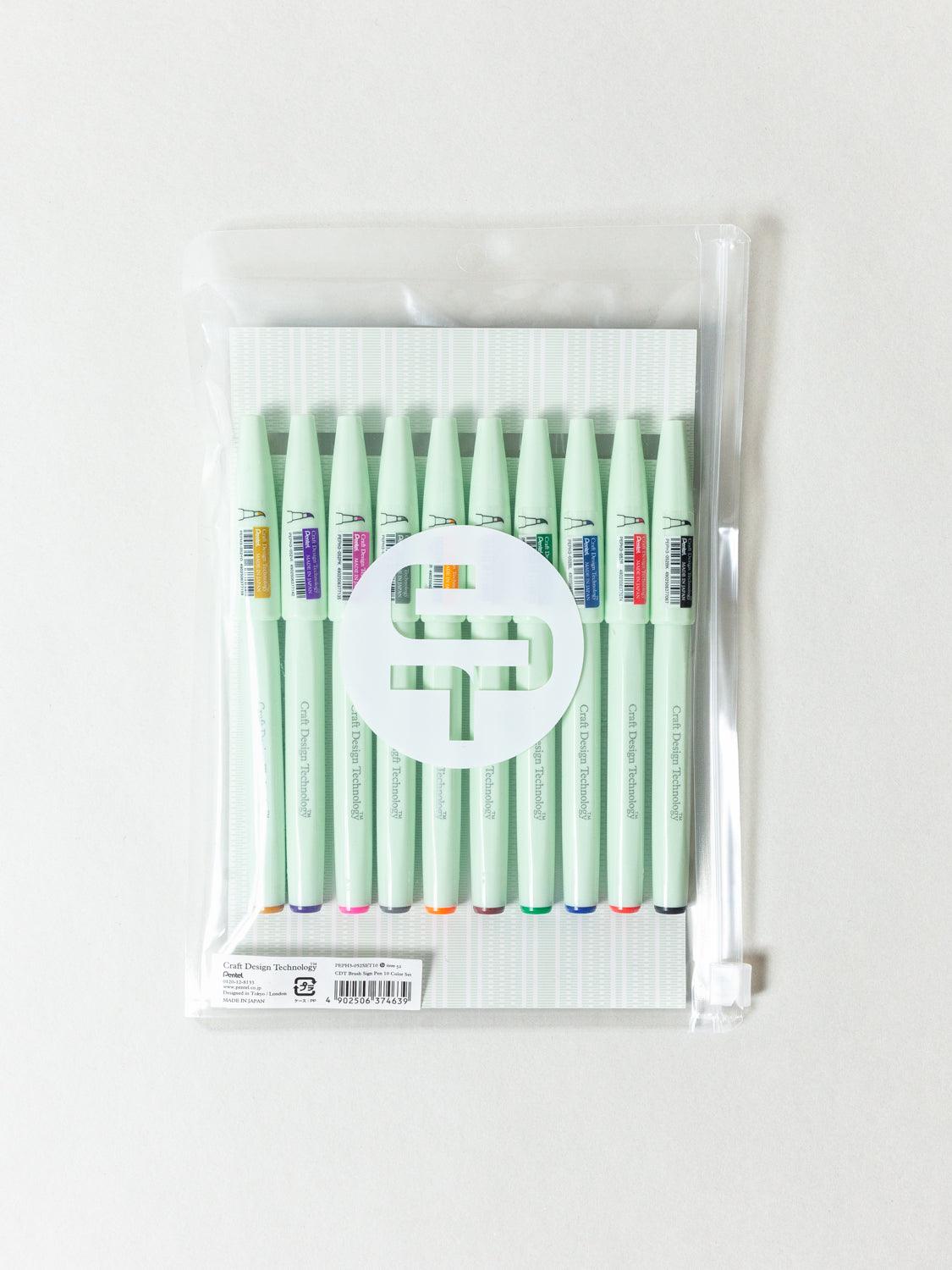 CDT Brush Sign Pens - 10-Pack, Assorted Colors - Image 4