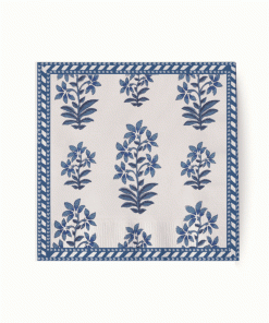 Peter Dunham + Hudson Grace Blue Fez and Shani, Cocktail Napkins Set of 50