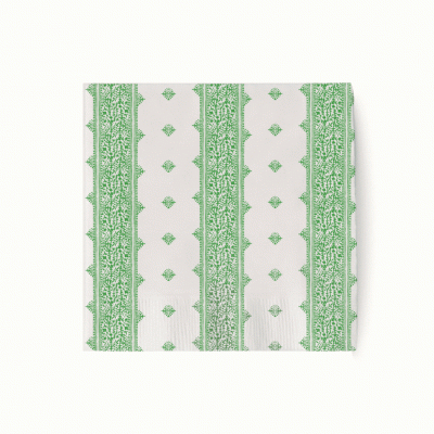 Peter Dunham + Hudson Grace Green Fig and Fez, Cocktail Napkins Set of 50