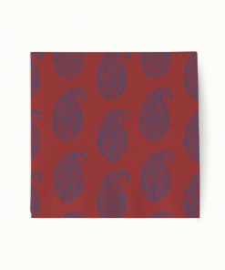 Peter Dunham + Hudson Grace Red Starburst and Kashmir, Cocktail Napkins Set of 50