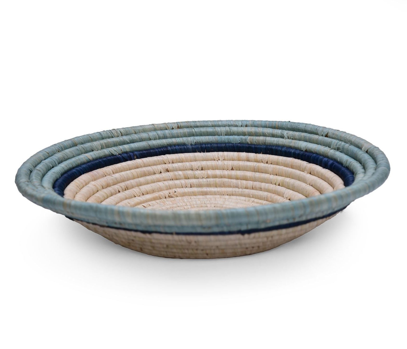 12" Large Arona & Blue Night Ring Round Basket - Image 2