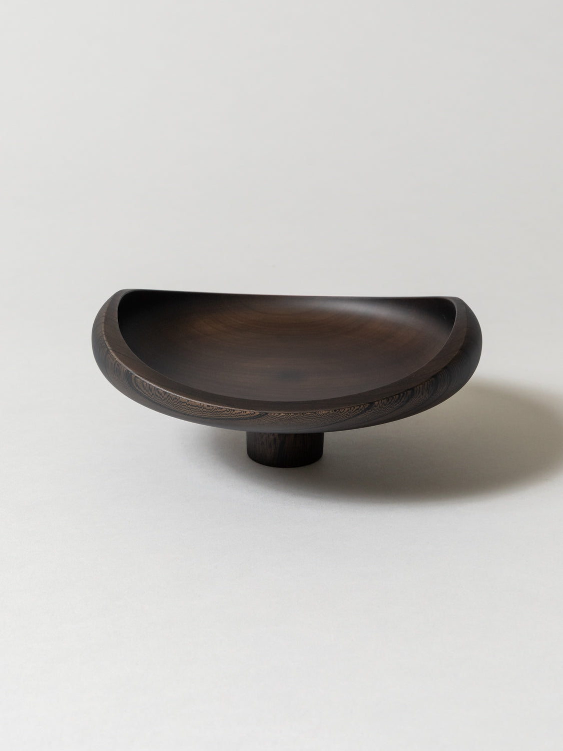 AEKA Object Footed Flat Bowl, Black - Image 4