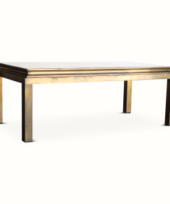 Brass & Smoked Mirror Coffee Table