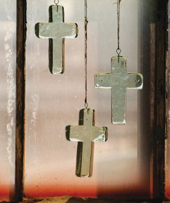 Glass Cross Suncatcher