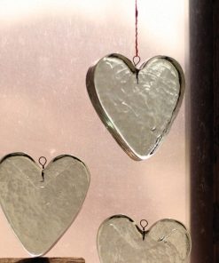 Glass Heart Suncatcher