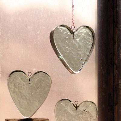 Glass Heart Suncatcher