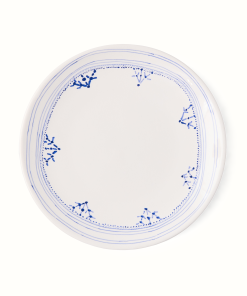 Peter Dunham + Hudson Grace Blue Fez Painted Border Appetizer Plate