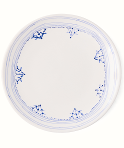 Peter Dunham + Hudson Grace Blue Fez Painted Border Salad Plate