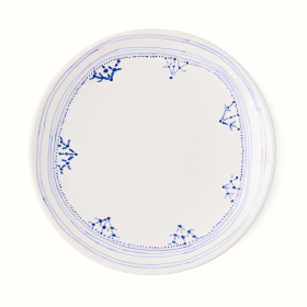 Peter Dunham + Hudson Grace Blue Fez Painted Border Salad Plate