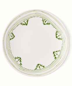 Peter Dunham + Hudson Grace Green Fez Painted Border Salad Plate
