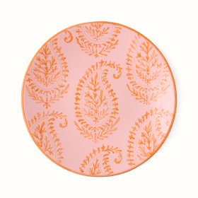Peter Dunham + Hudson Grace Pink Kashmir Painted Paisley Salad Plate