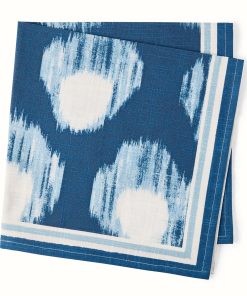 Peter Dunham + Hudson Grace Blue Bukhara Printed Napkin