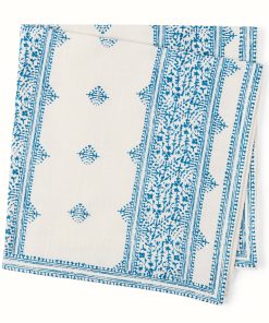 Peter Dunham + Hudson Grace Blue Fez Stripe Printed Napkin