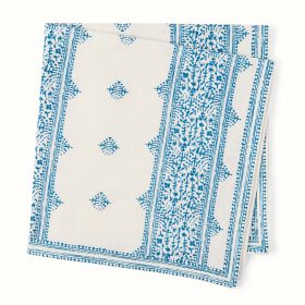 Peter Dunham + Hudson Grace Blue Fez Stripe Printed Napkin