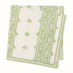 Peter Dunham + Hudson Grace Green Fez Stripe Printed Napkin