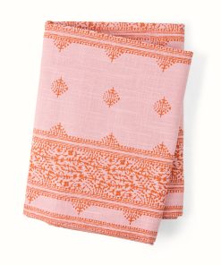 Peter Dunham + Hudson Grace Pink Fez Printed Tablecloth