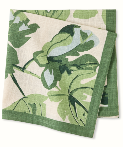 Peter Dunham + Hudson Grace Fig Leaf Natural Printed Napkin