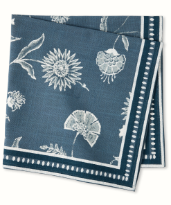 Peter Dunham + Hudson Grace Indigo Blue Indian Chintz Printed Napkin