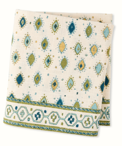 Peter Dunham + Hudson Grace Green Oona Printed Tablecloth