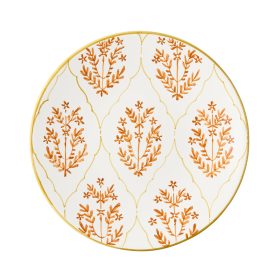 Peter Dunham + Hudson Grace Spice Orange Jaali Salad Plate