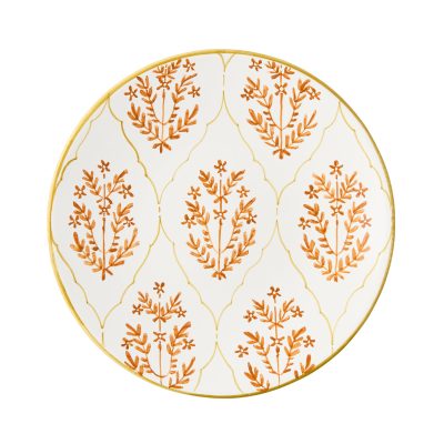 Peter Dunham + Hudson Grace Spice Orange Jaali Salad Plate