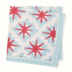 Peter Dunham + Hudson Grace Blue Starburst Printed Napkin
