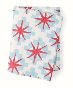Peter Dunham + Hudson Grace Blue Starburst Printed Tablecloth