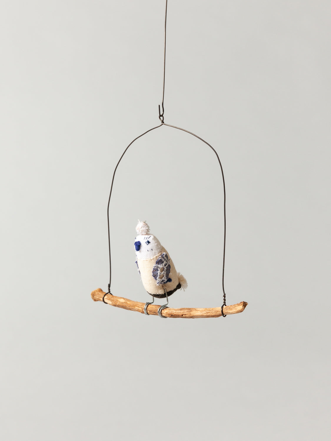 Roost Wire Bird Mobile - Blue Owl - Image 5
