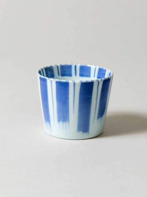 Sometsuke Choko Cup - Brush-Stroke Striped