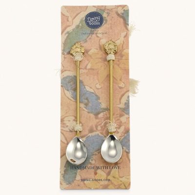 Sunny Sunflower Teaspoon Set of 2
