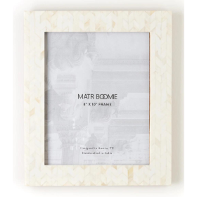 8" x 10" Artemis Picture Frame - Carved Bone