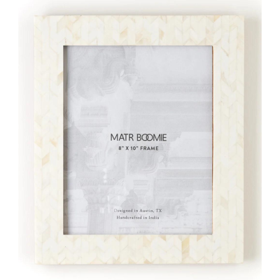 8" x 10" Artemis Picture Frame - Carved Bone