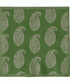 Peter Dunham + Hudson Grace Kashmir and Fig Leaf Cocktail Napkins, Set of 50