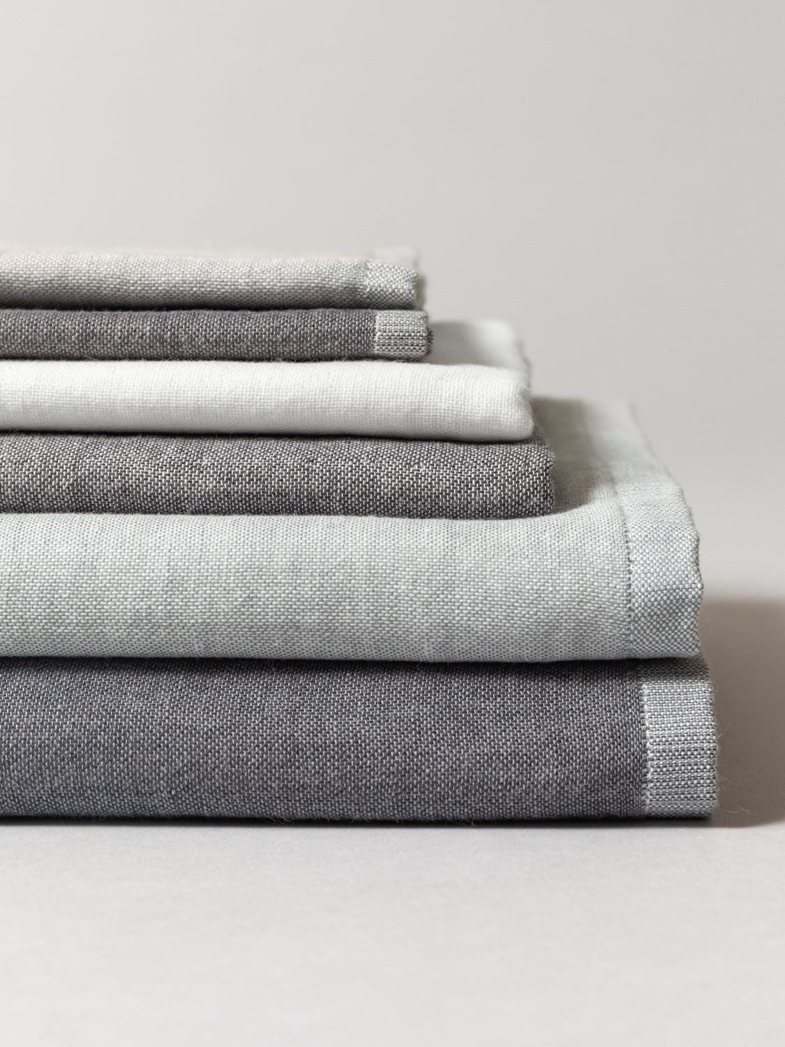 Two-Tone Chambray Towel - Black - Image 2
