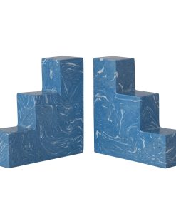 Recycled Stone & Resin Bookends Pair