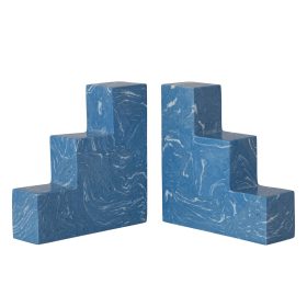 Recycled Stone & Resin Bookends Pair