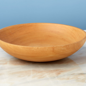 Kiln Mango Wood Shallow Bowl