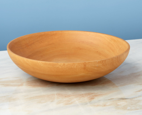 Kiln Mango Wood Shallow Bowl