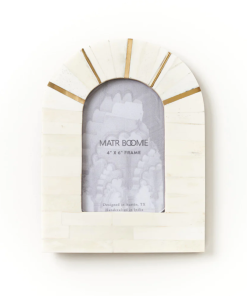 4" x 6" Mukhendu Arch Cream Picture Frame - Handcrafted Bone