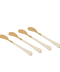 Gold & White Cocktail Spreaders Set / 4