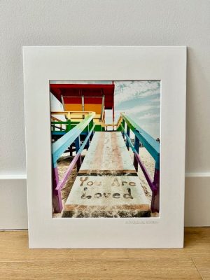 You Are Loved Rainbow Tower 5" x 7" Print